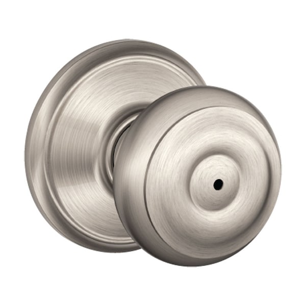 Schlage Schlage Georgian Satin Nickel Privacy Lockset 1-3/4 in. F40VGEO619 - main
